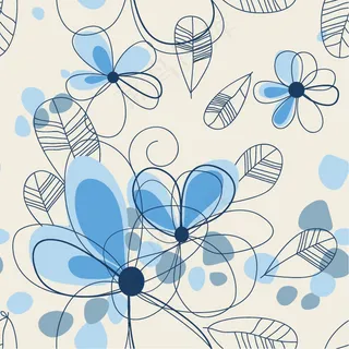 摘要夏季花卉背景矢量图形