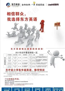 英语培训学校招生传单图片