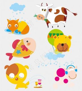 卡通动物图片