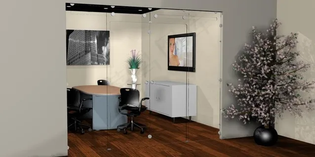 与frameles玻璃系统办公室 与frameles玻璃系统办公室