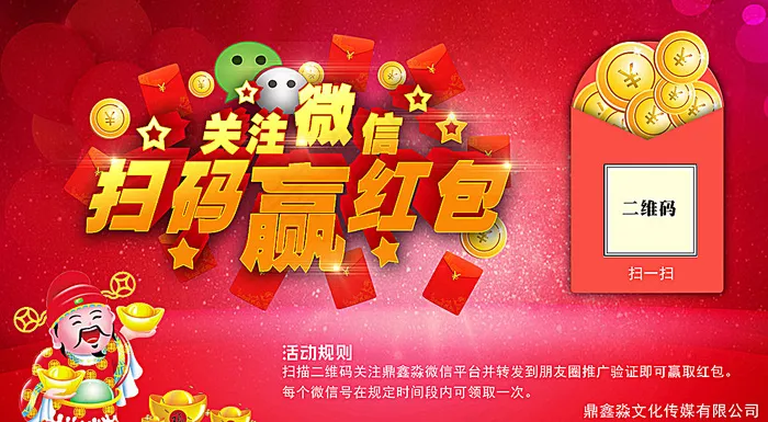 微信二维码 广告机画面图片(5760X3240(DPI:900))psd模版下载