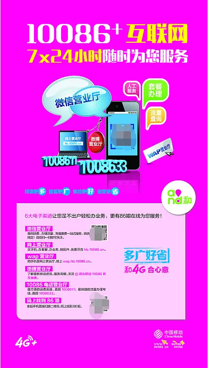移动6大电子渠道