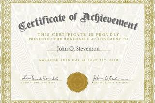 证书矢量素材图片