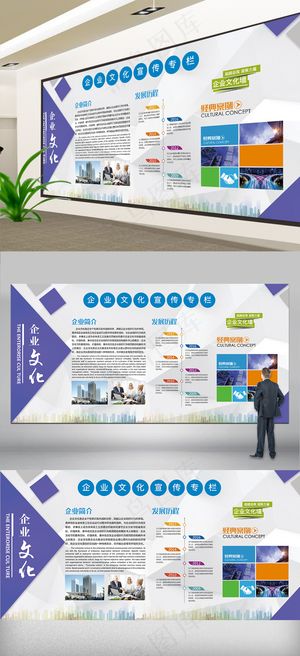 企业文化简介宣传内容展板素材