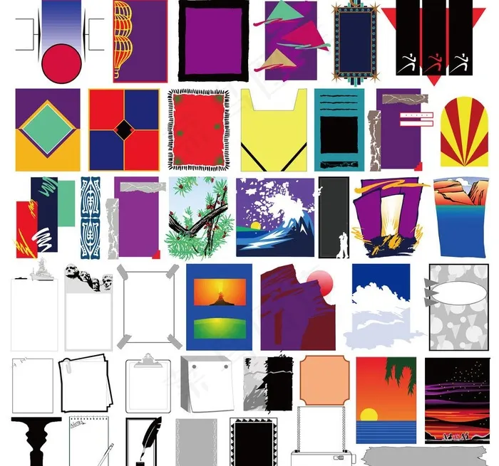 美国背景图案装饰图形图片ai矢量模版下载