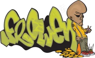 有趣的涂鸦字母设计矢量图13