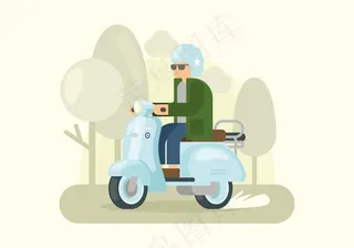 意大利摩托车背景