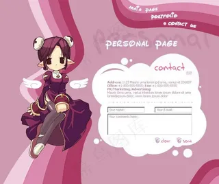 鸥美动漫卡通模板图片