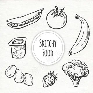 手绘食物图片