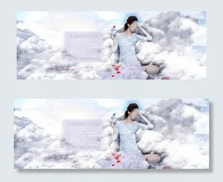 梦幻连衣裙女装广告图