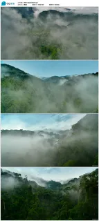 *云层山川穿梭高清实拍视频素材