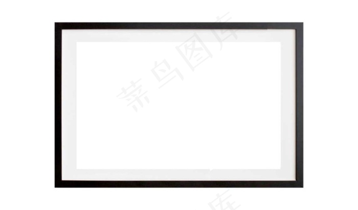 卡通黑色边框png元素