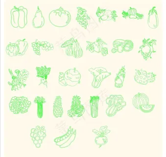 蔬菜和水果矢量图片