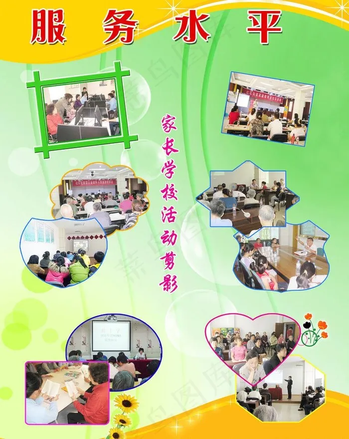 服务水平图片psd模版下载