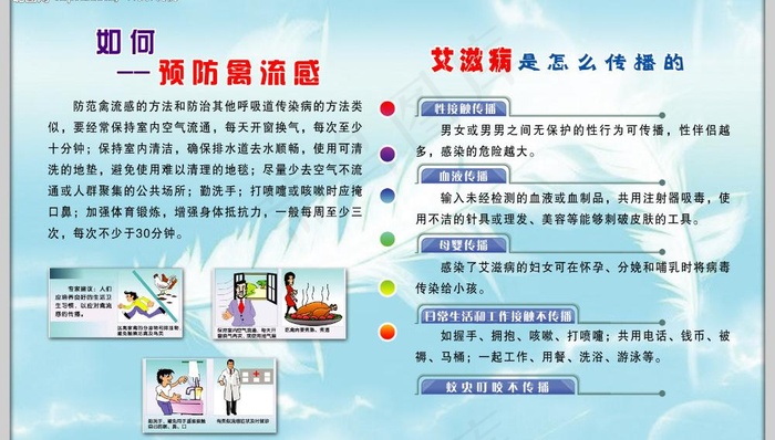 健康知识宣传栏a图片psd模版下载
