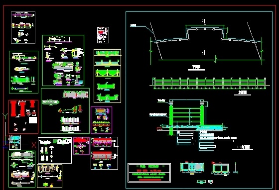 多款围墙与栏杆CAD图块