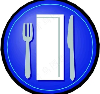 西餐标识图片