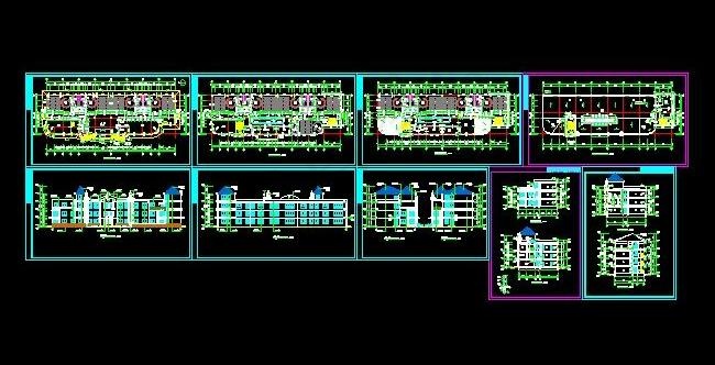 三层中型幼儿园施工图
