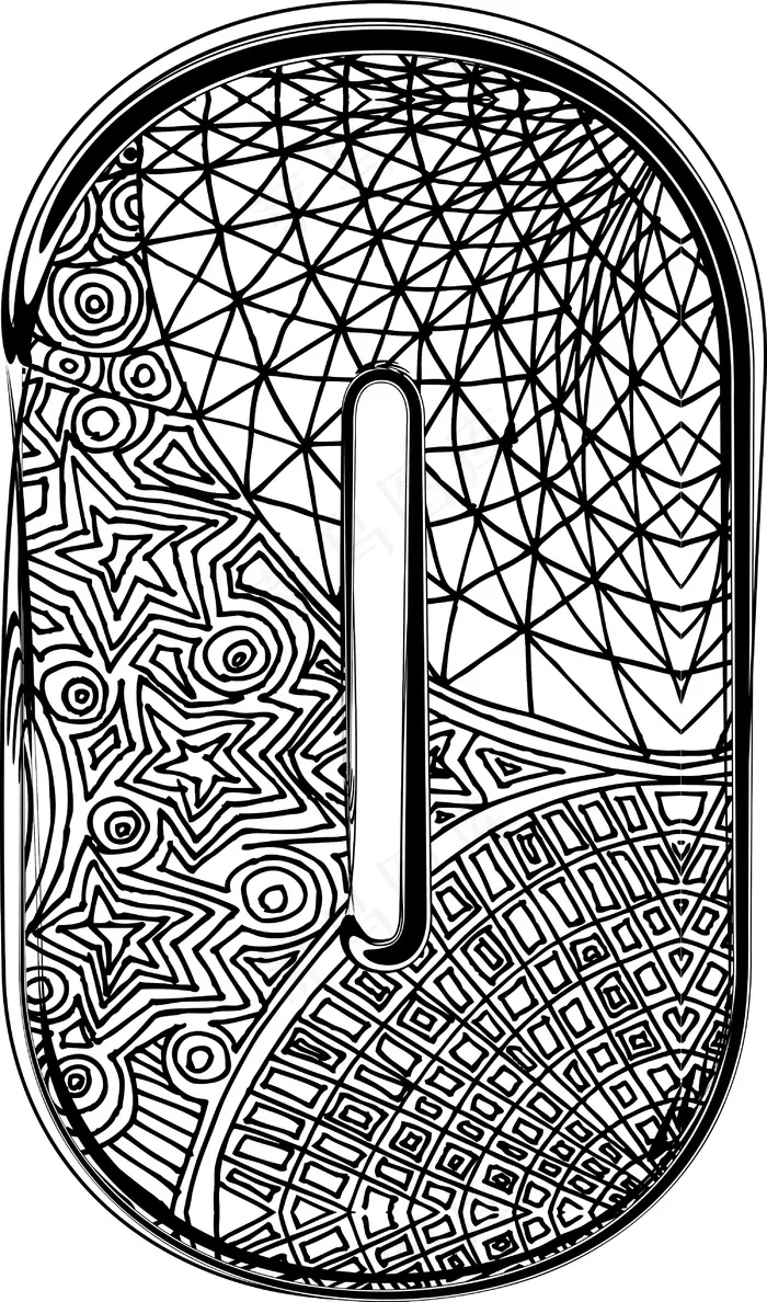 衬线字体的矢量插图eps,ai矢量模版下载