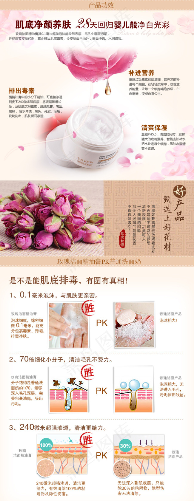 洁面精油膏psd模版下载