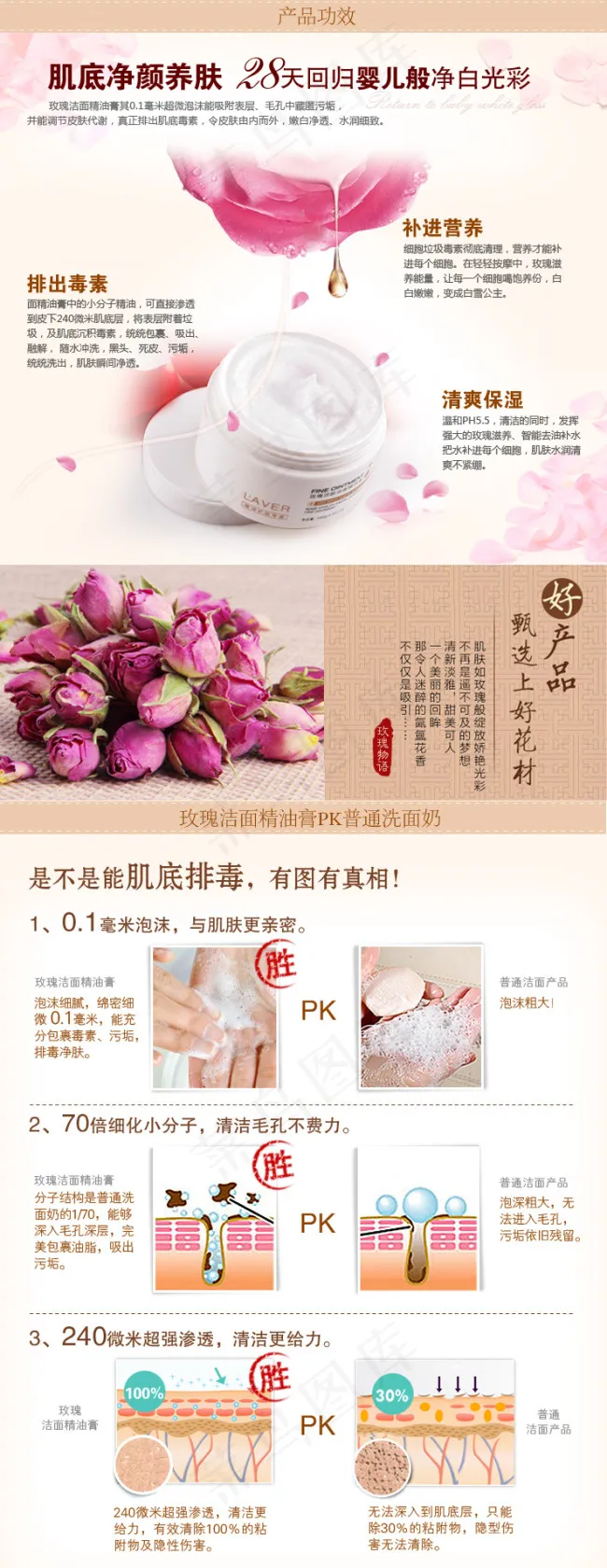 洁面精油膏psd模版下载