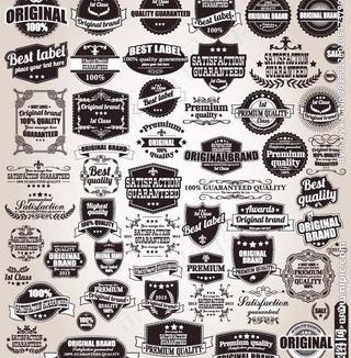 欧式花纹标签图片