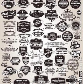 欧式花纹标签图片