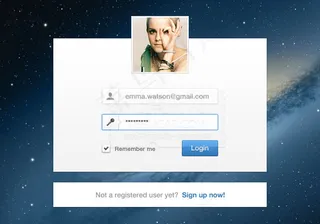 会员登录PSD分层素材