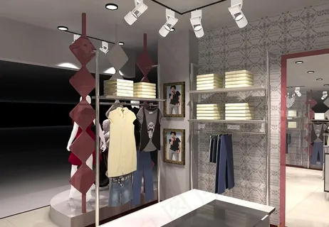 女装店内视角图片