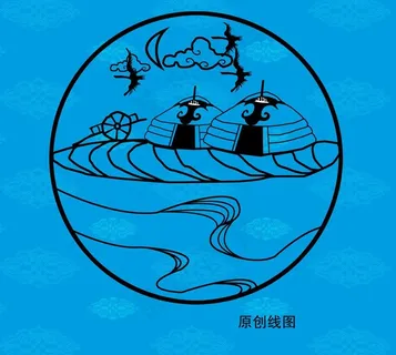 蒙古包矢量图图片