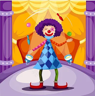 表演的小丑图片 表演的小丑图片