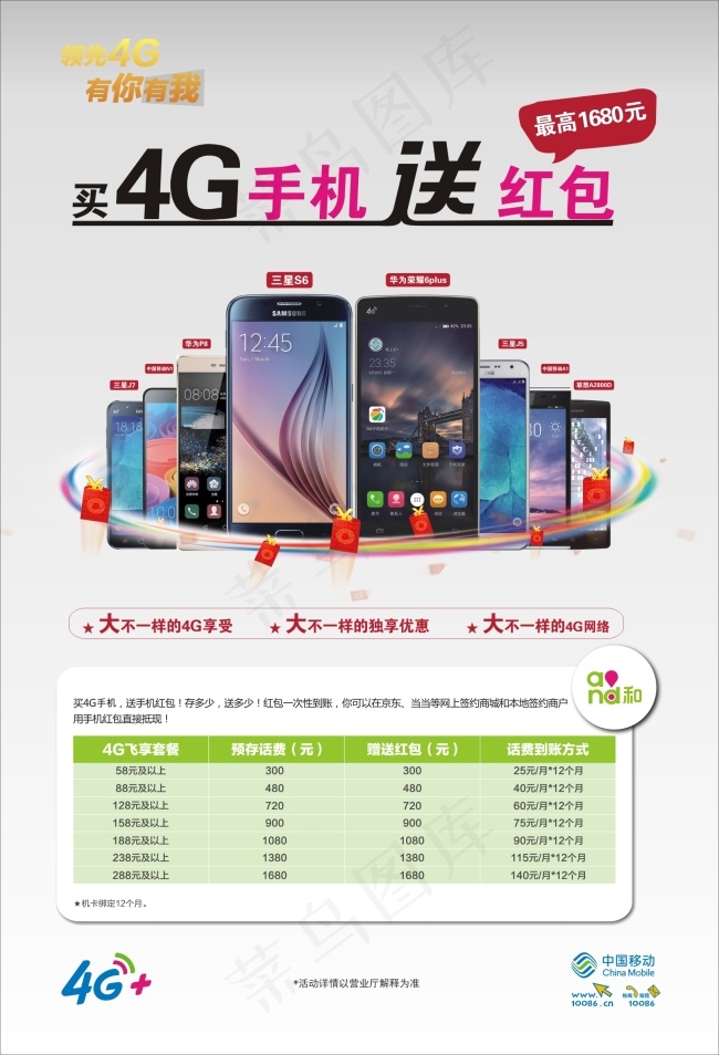 移动海报(570X840)cdr矢量模版下载