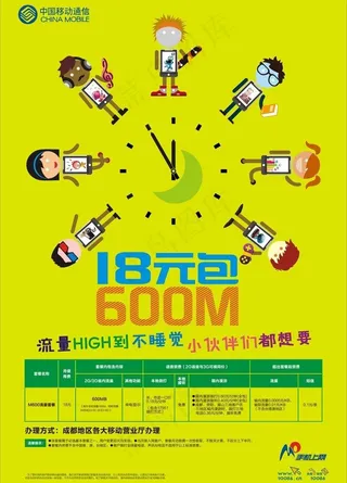 移动手机上网海报图片