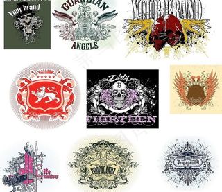 9款欧式潮流元素矢量素材图片