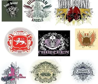 9款欧式潮流元素矢量素材图片