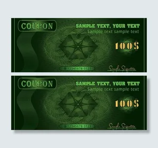 优惠券矢量素材图片