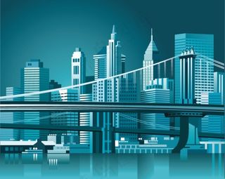 现代城市建筑矢量素材