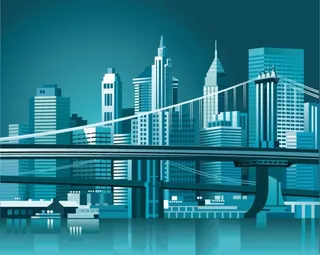 现代城市建筑矢量素材