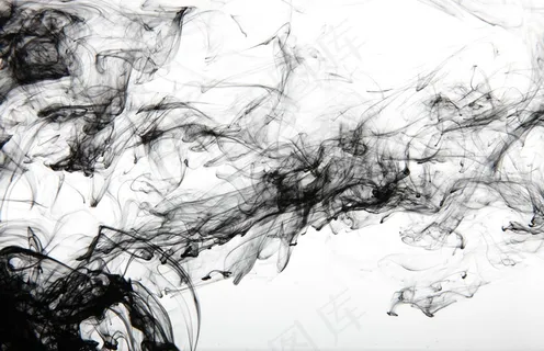 水墨画水中墨 水墨画水中墨