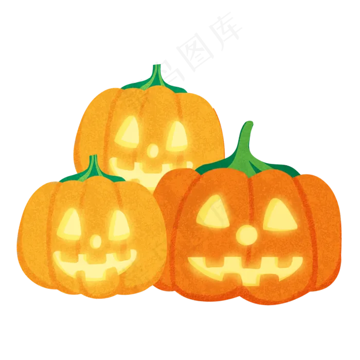 万圣节稻草人免抠元素卡通南瓜