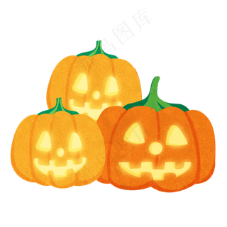万圣节稻草人免抠元素卡通南瓜