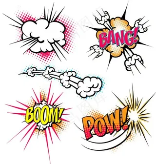 创意爆炸贴设计矢量素材