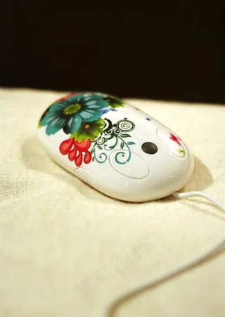 花纹鼠标特写图片