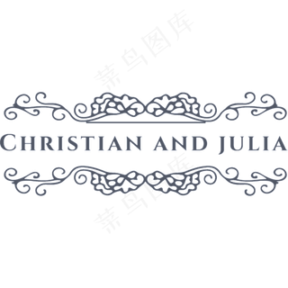 欧式花边标题栏矢量素材