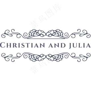 欧式花边标题栏矢量素材