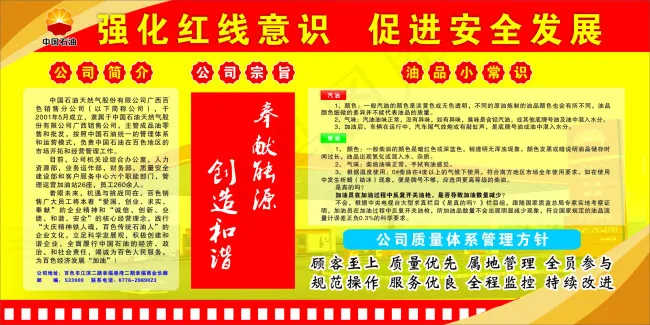 中国石油安全月板cdr矢量模版下载