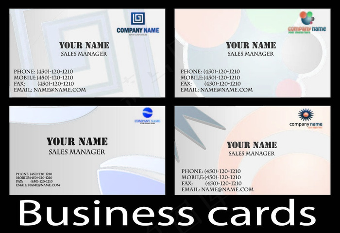 高档大气精致简洁名片设计模板