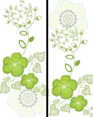 移门图案 （五叶花）