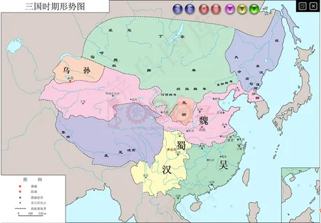 中华文明各年代时期形势分析图fla...