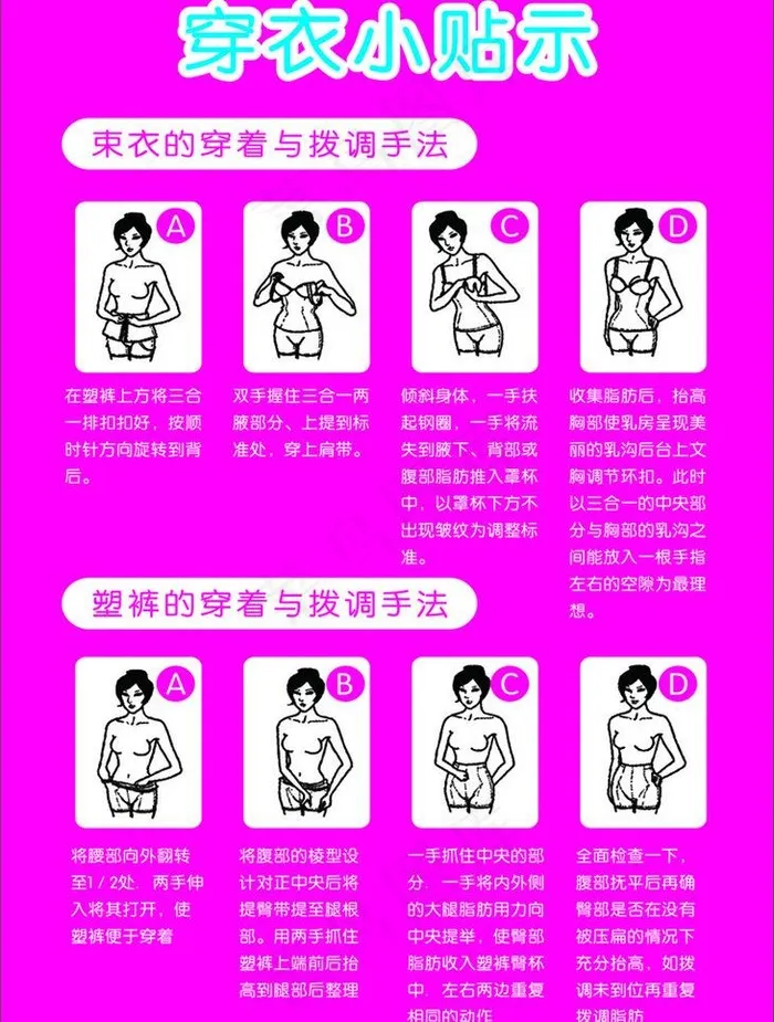 穿衣指南图片cdr矢量模版下载